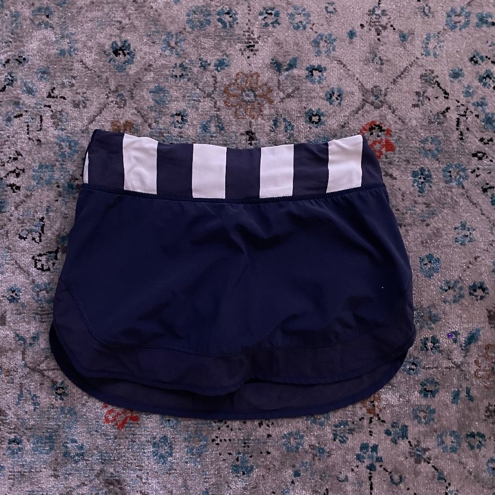 Navy Lululemon Skirt with Mesh Details